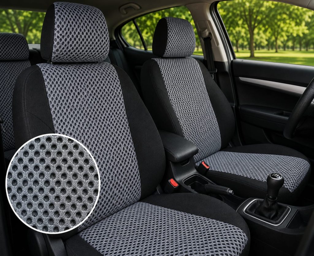 HONEY-COMB-GREY Automotive Fabric